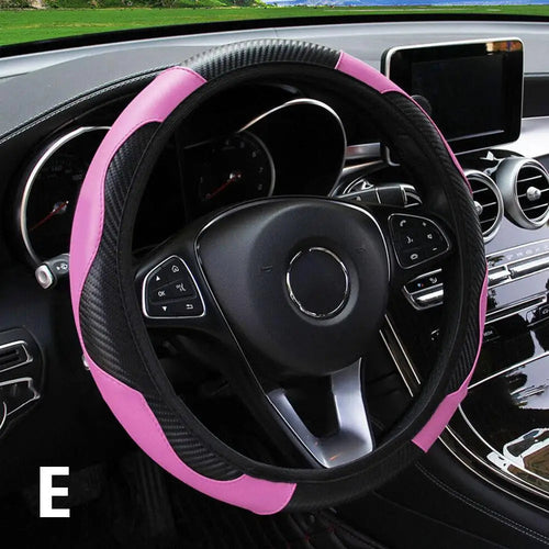 15 inch Vegan Leather Steering Wheel Cover