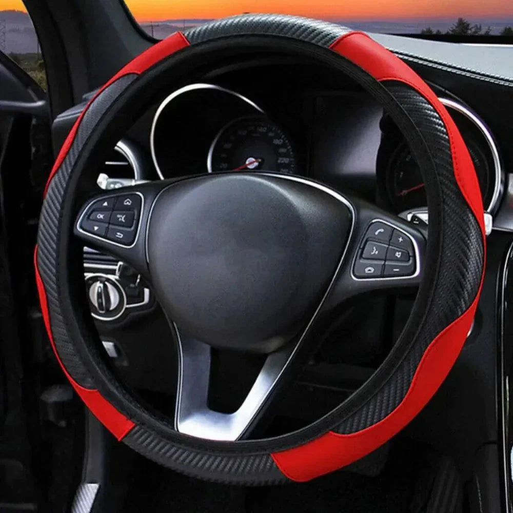 15 inch Vegan Leather Steering Wheel Cover