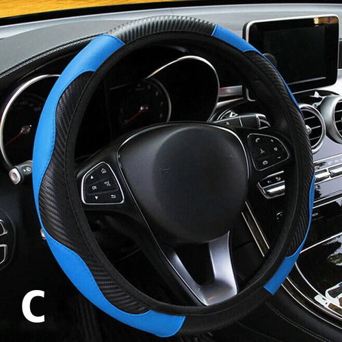 15 inch Vegan Leather Steering Wheel Cover